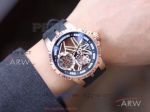 Perfect Replica Roger Dubuis Excalibur Automatic Skeleton Rose Gold Case 42mm Men's Watch